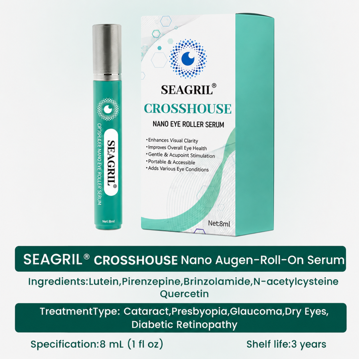 đ70% OFF ENDS TODAY-Nano Eye Roller Serum