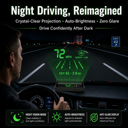 👑Head-Up Display (HUD) Car GPS Digital Speedometer