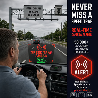 👑Head-Up Display (HUD) Car GPS Digital Speedometer