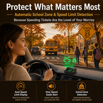 👑Head-Up Display (HUD) Car GPS Digital Speedometer