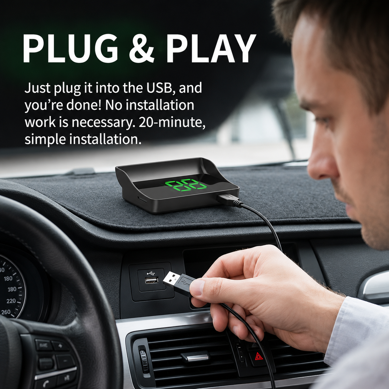 👑Head-Up Display (HUD) Car GPS Digital Speedometer