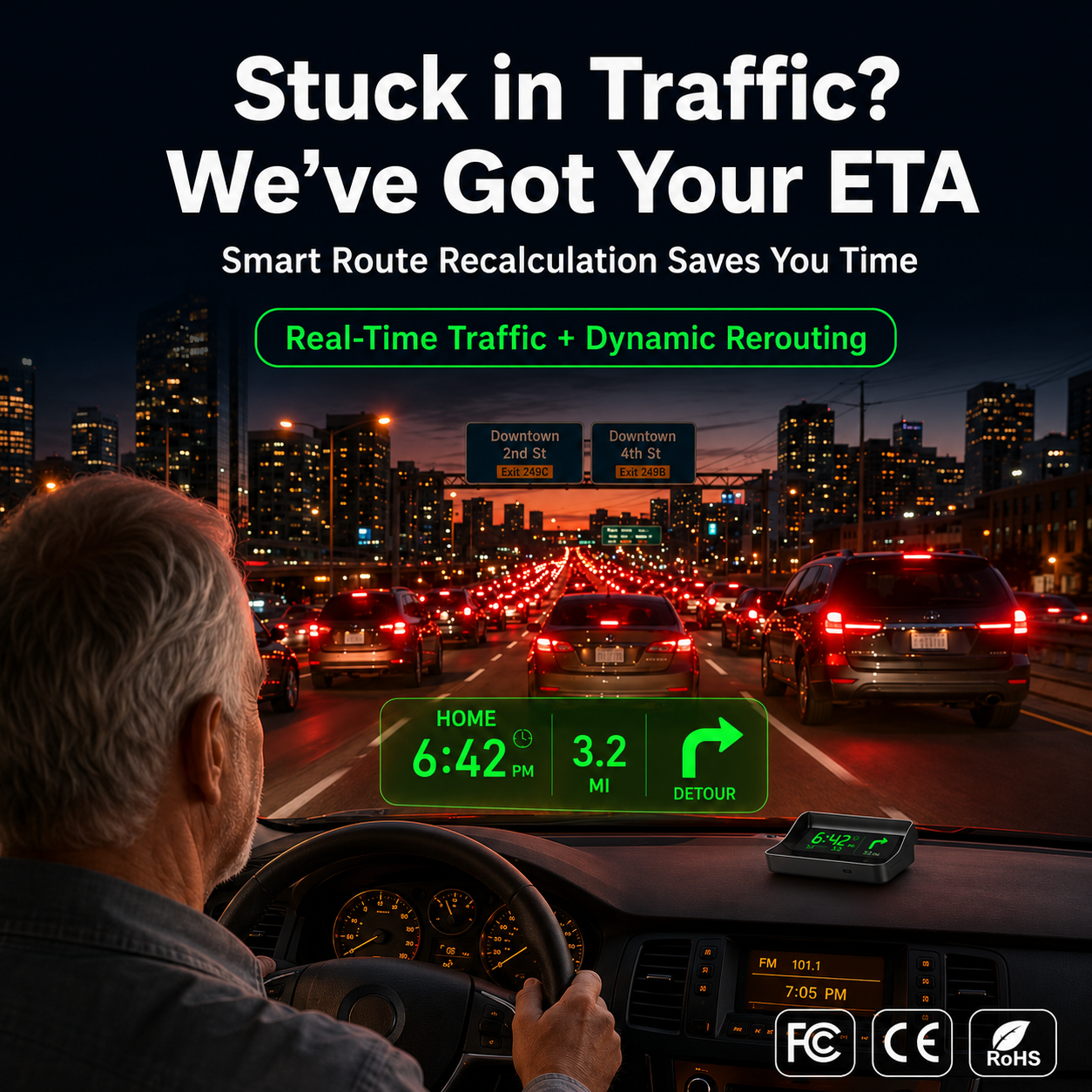 👑Head-Up Display (HUD) Car GPS Digital Speedometer