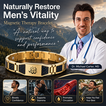 ✨🔥Men’s Strength & Vitality Bracelet💯🎂Upgrade Your Energy, Style, and Confidence-ABB8