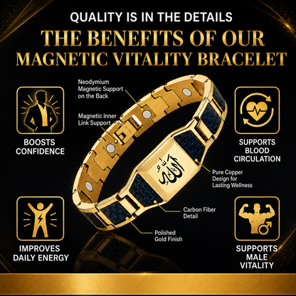 ✨🔥Men’s Strength & Vitality Bracelet💯🎂Upgrade Your Energy, Style, and Confidence-ABB8