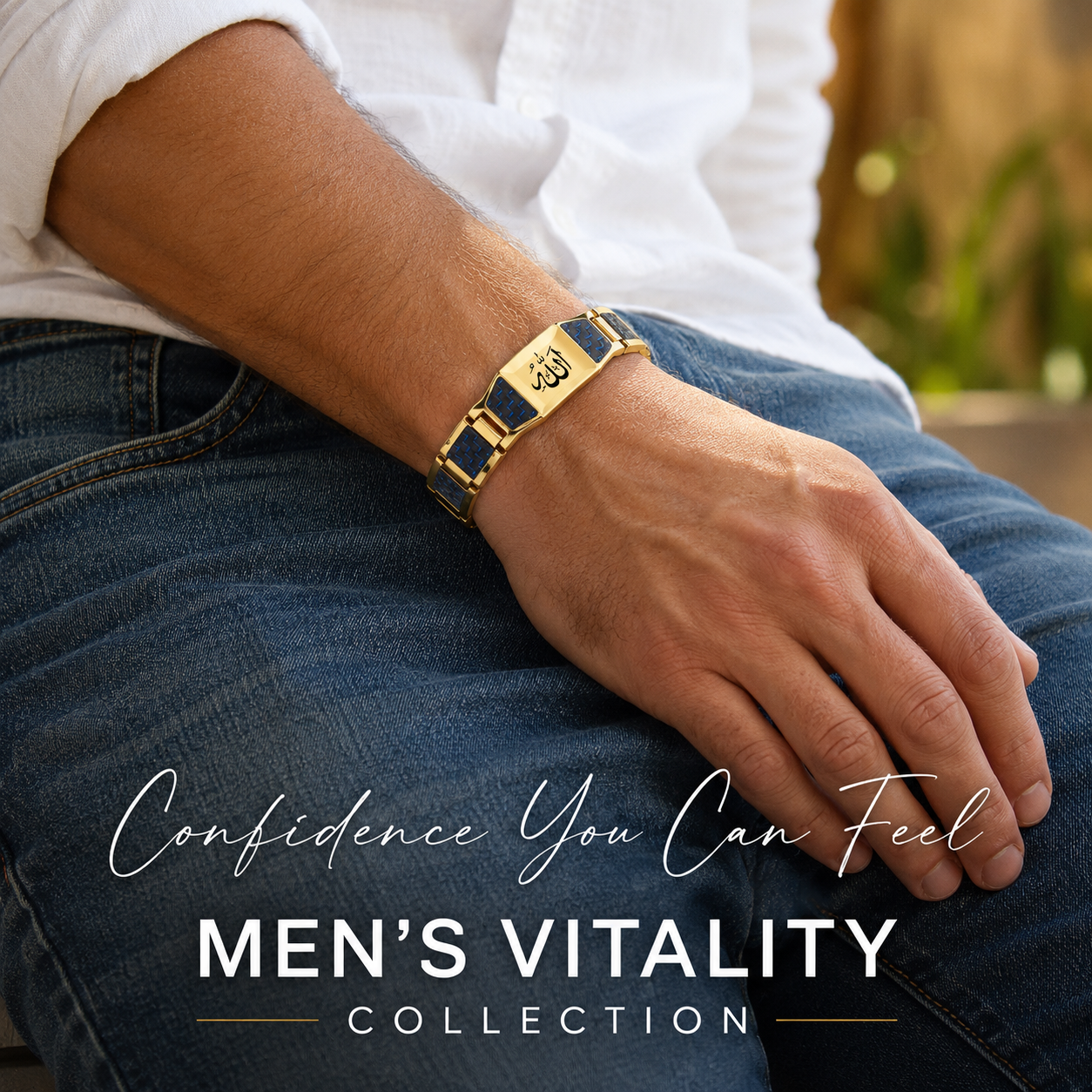 ✨🔥Men’s Strength & Vitality Bracelet💯🎂Upgrade Your Energy, Style, and Confidence-ABB8